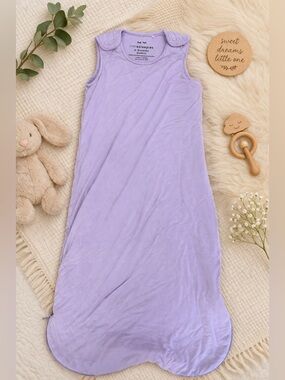 Little Sleepies Bamboo Sleep Sack Purple 6-18M Seasonless Soft Baby Sleeper